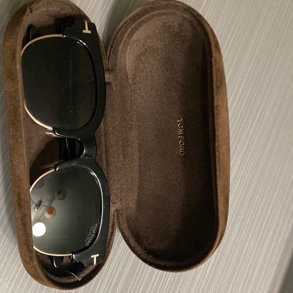 Tom Ford Mens Harry-02 TF597 TF/597 O1D Shinny Black Sunglasses
